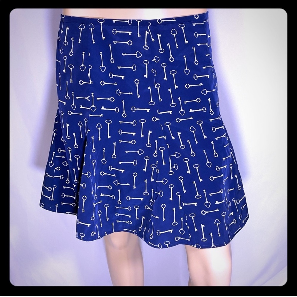 Banana republic navy skater skirt